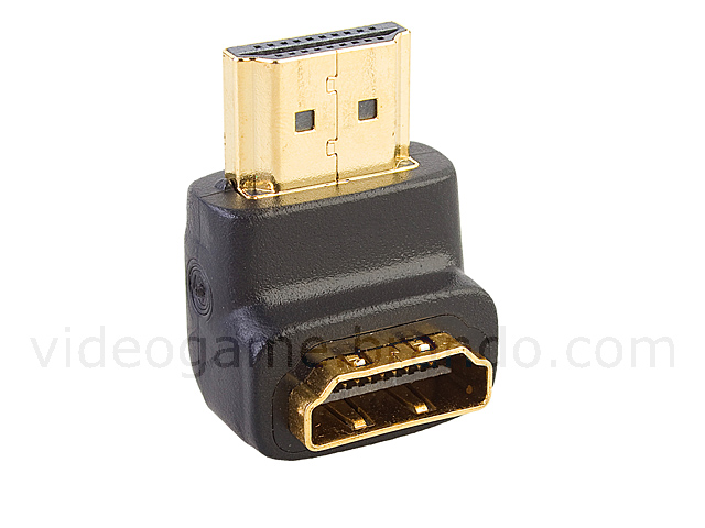 HDMI Male to HDMI Female Adapter (90 degree)