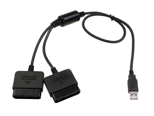 PS2 Controller to PC USB converter Cable(2 Players)
