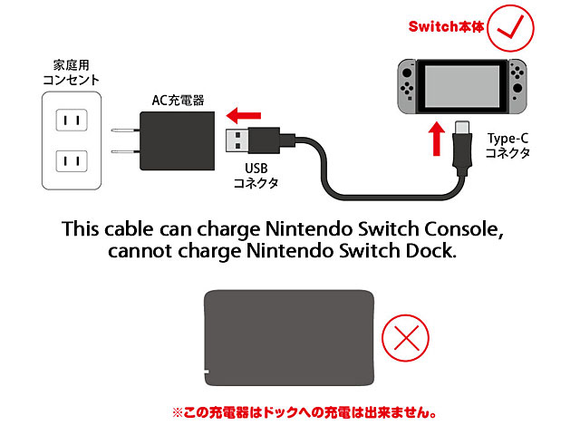 nintendo usb ac adapter for nintendo switch