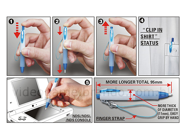 DSi / NDS Lite Stylus Set with Strap