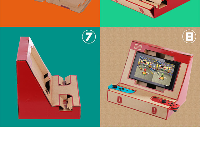 Labo DIY Cardboard Holder Arcade Bracket for Nintendo Switch