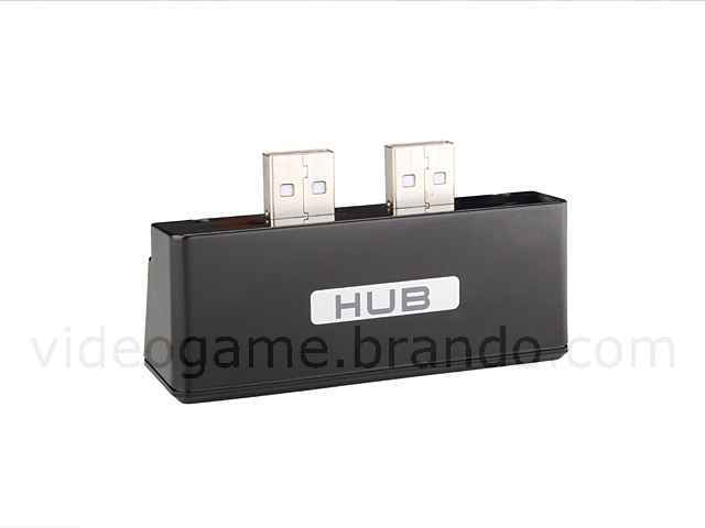 USB 4-Port Hub + SD Card Reader for PS3 Slim
