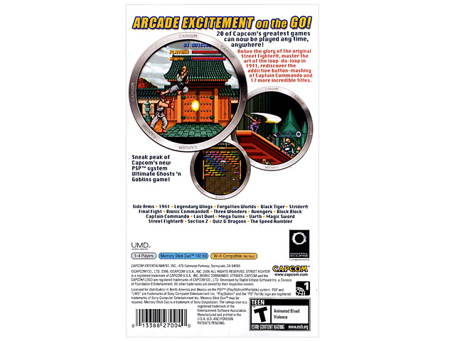 PSP Capcom Classics Collection Remixed(US)