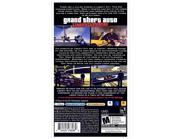 PSP GTA: Liberity City Stories(US)