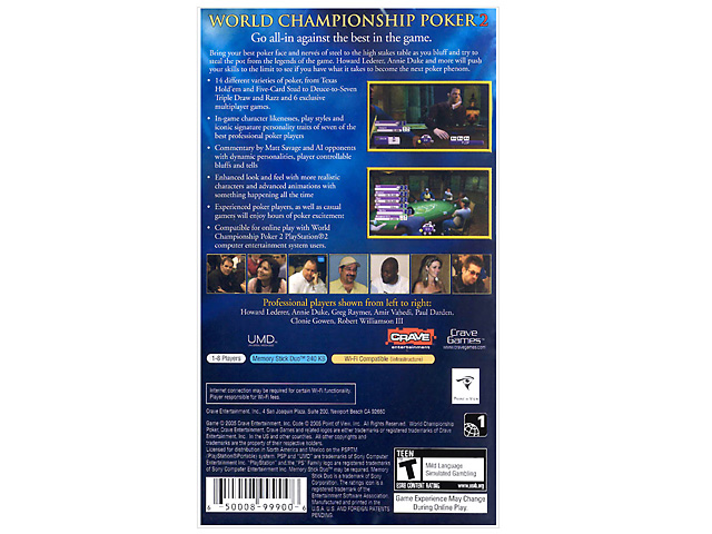 PSP World Championship Poker 2(US)
